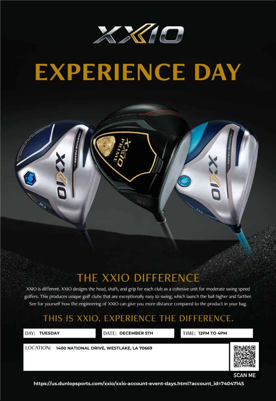 23_XO_XO12_Prime12_XO12-Ladies_Experience-Day-Poster_web the new xr10 golf club is shown in this advertisement