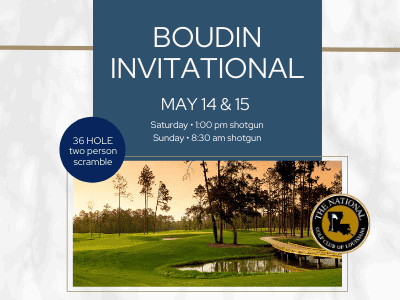 Boudin Invitational 1 a flyer for the boudiin international golf tournament