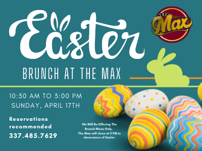 Easter Brunch at The Max 1 an easter egg hunt is coming to the max