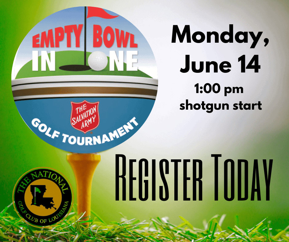 Salvation Army Tournament 1 a poster advertising a golf tournament