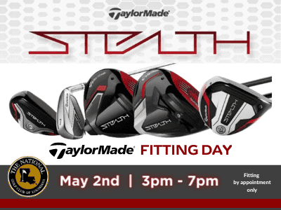 TaylorMade Fitting Day 1 a flyer for the taylor made fitting day