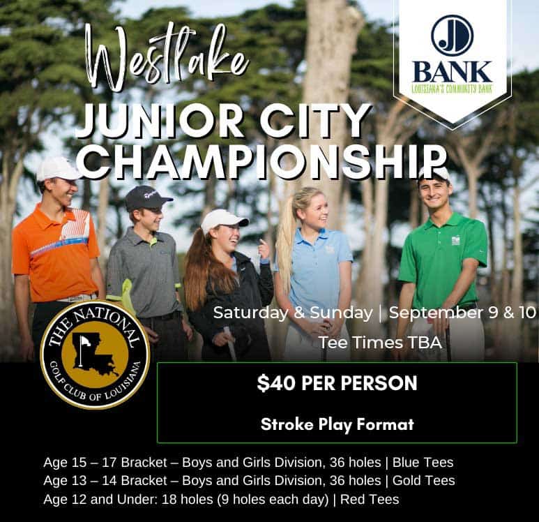 a flyer for the junior city championship